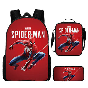 Kit Escolar Homem Aranha: Mochila, Lancheira e Estojo