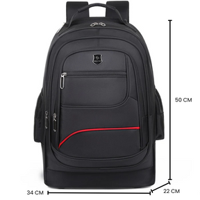 Mochila de Viagem com Rodas e Compartimento Seguro para Laptop