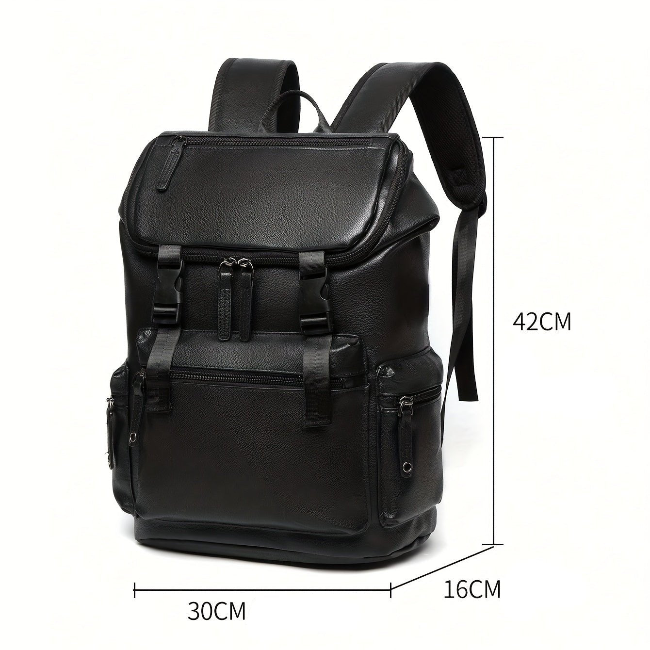 Mochila de Viagem de Couro com Grande Capacidade para laptop