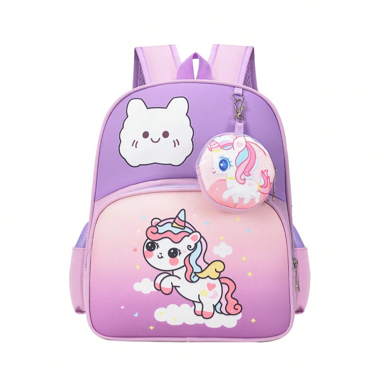 Mochila Escolar Infantil Feminina de Unicórnio