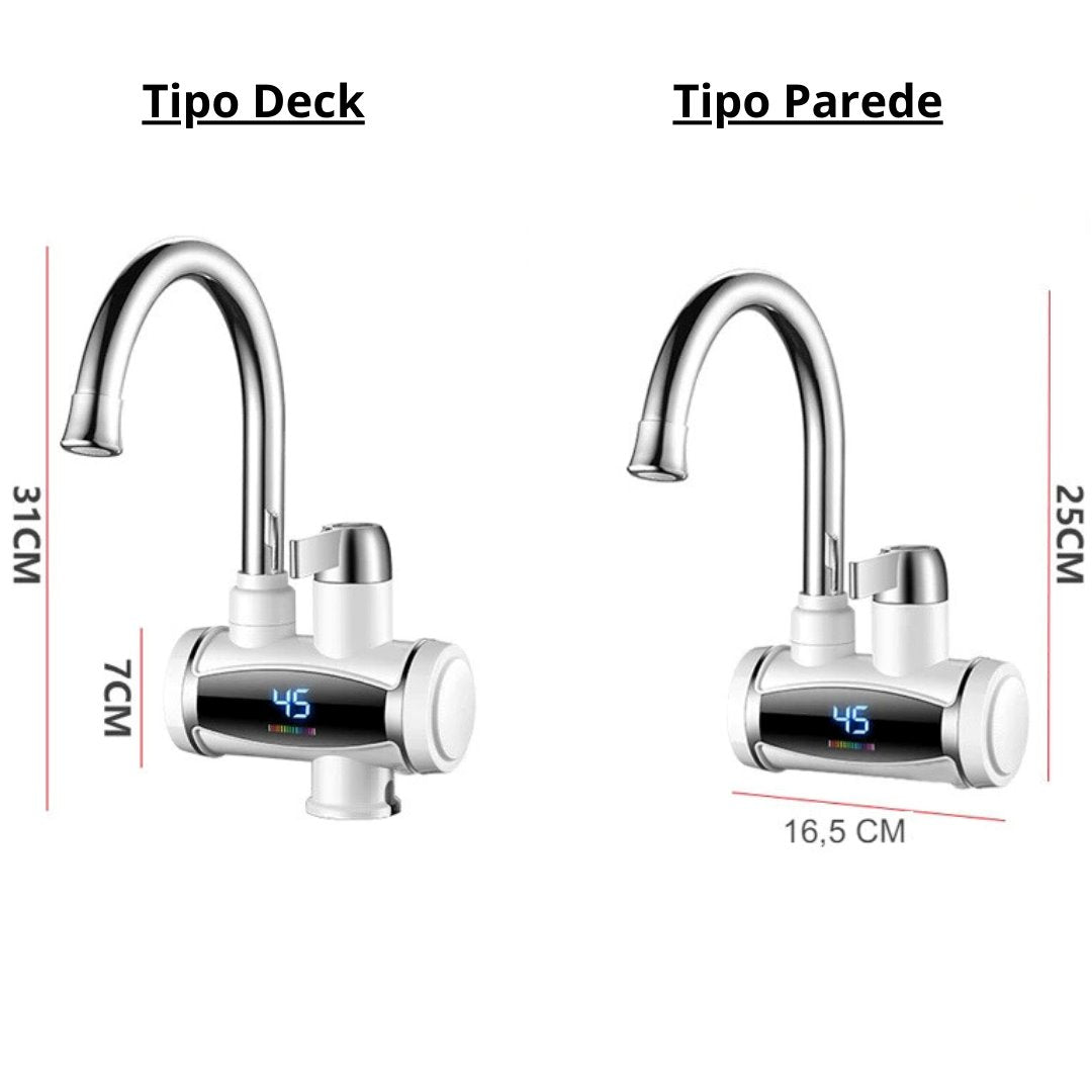 Torneira Elétrica Aquecimento Instantâneo 3300W 220V - Conforto e Eficiência em Água Quente