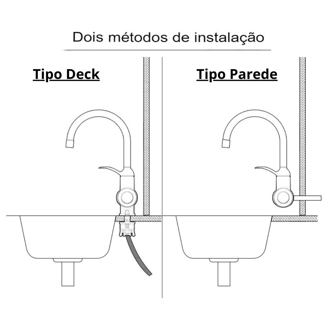 Torneira Elétrica Aquecimento Instantâneo 3300W 220V - Conforto e Eficiência em Água Quente